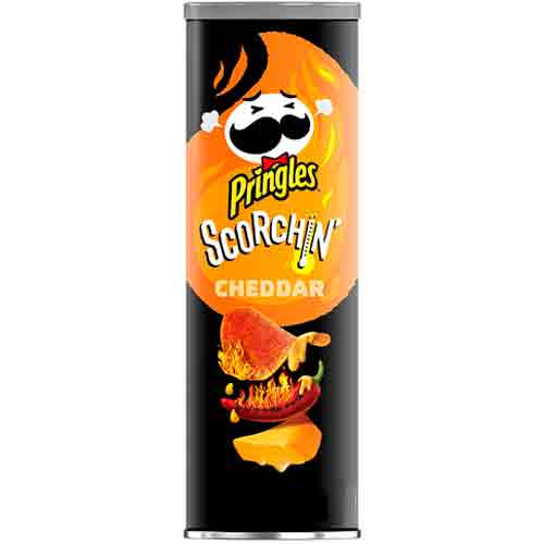 Чипсы Pringles Scorchin Cheddar   158гр