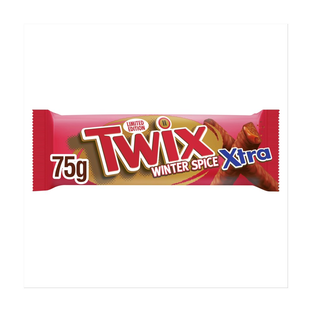 Шоколадный батончик Twix Winter Spice Xtra 75г.
