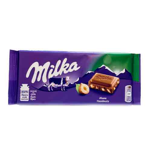 Шоколад Milka Alune Hazelnut   100гр