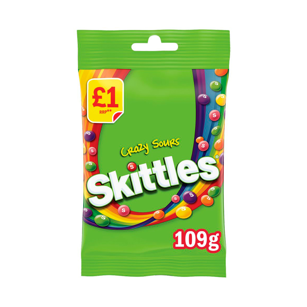 Драже Skittles Crazy Sour   109гр