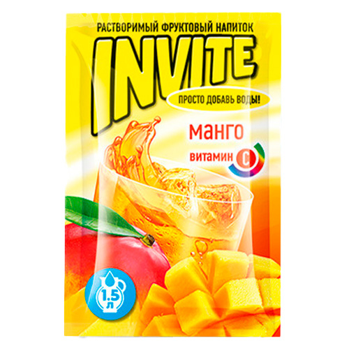 Растворимый напиток Invite Манго   9гр