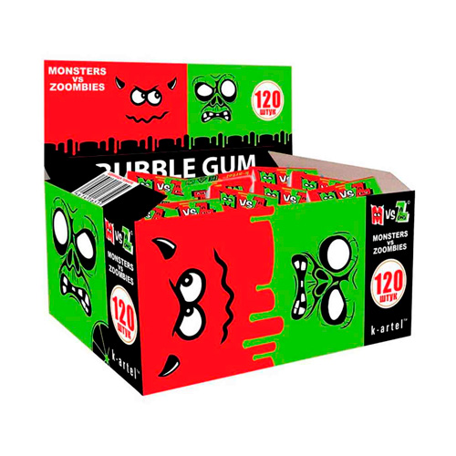 Жев.резинка Bubble Gum Monsters vs Zombies   4гр