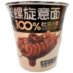 Лапша Wangbaiji со вкусом говядины и черным перцем   101гр