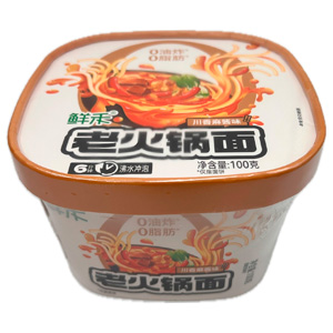 Лапша Wangbaiji со вкусом острого кунжутного соуса по-сычуаньски   135гр