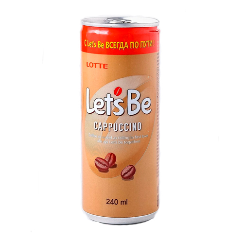 Кофе let's be в банках 240 мл. Cappucino