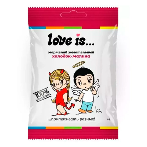 Жев.мармелад Love is ЖуйМиксик Холодок-малина    20гр