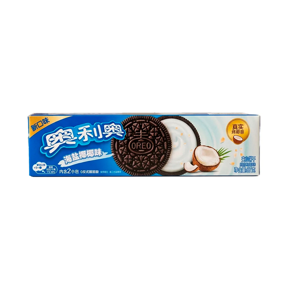 Печенье Oreo Sea Salt Coconut Sandwich Cookies   87гр