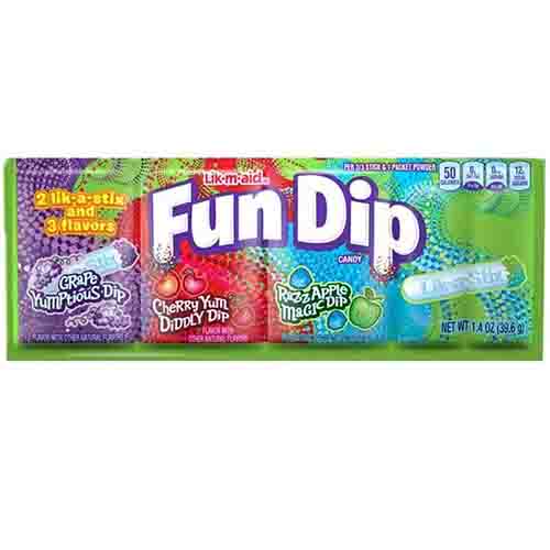 Жев.конфета Fun Dip Lik-m-Aid Микс    39,6гр