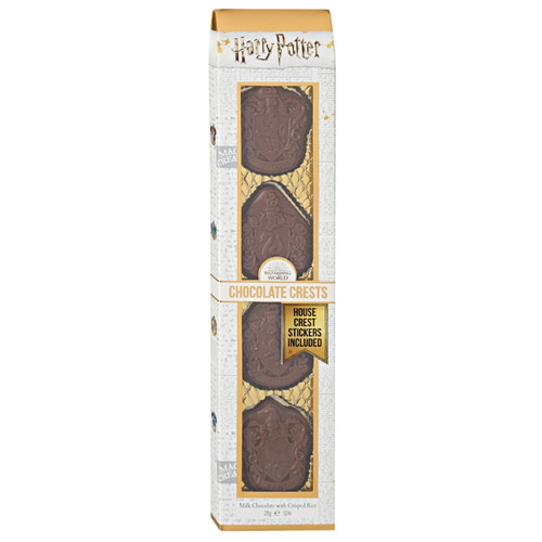 Шоколад фигурный Jelly Belly Harry Potter эмблемы факультетов Хогвартса 28 гр.
