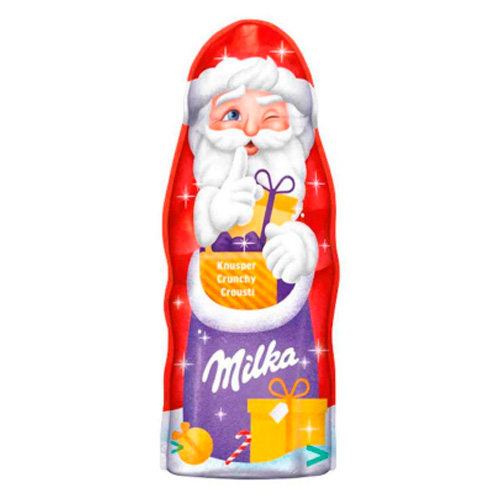 Шоколад фигурный Milka Weihnachtsmann Knusper   95гр