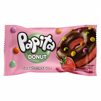 Пончик Papita Donut Strawberry Sauce  40гр