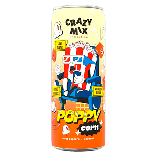 Газ.напиток Crazy Mix Poppy Corn м  330мл