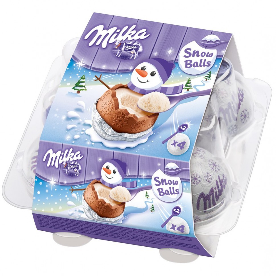 milka snowballs 112g