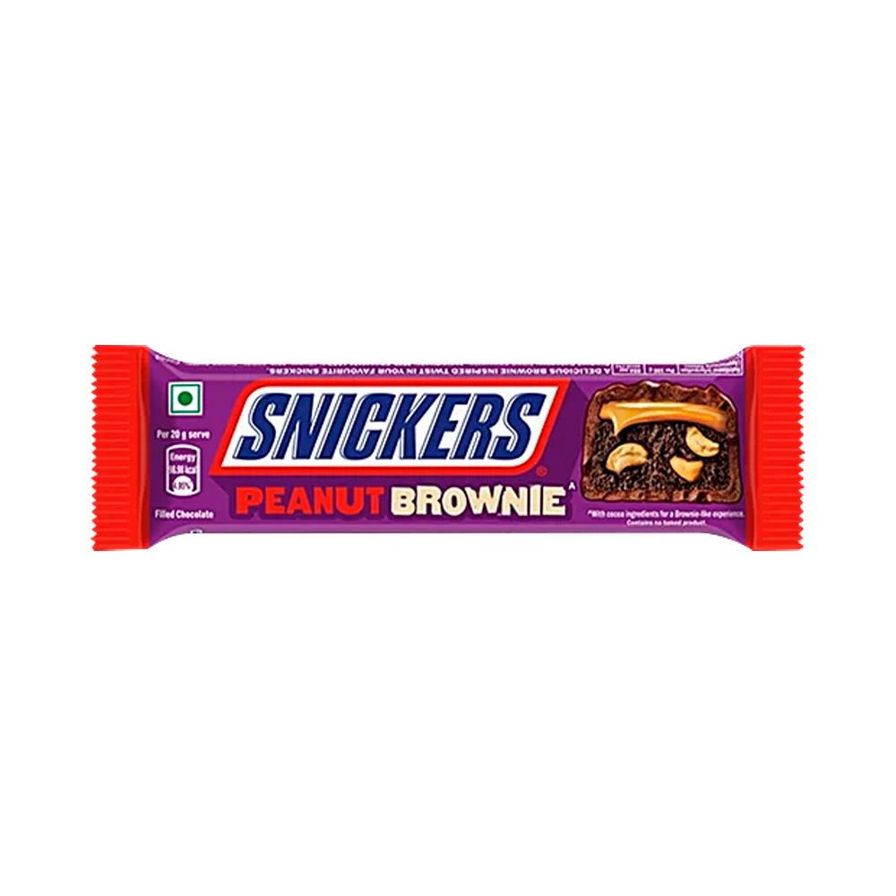 Шоколадный батончик Snickers Peanut Brownie   45гр