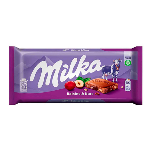 Шоколад Milka Raisins&nuts    100гр