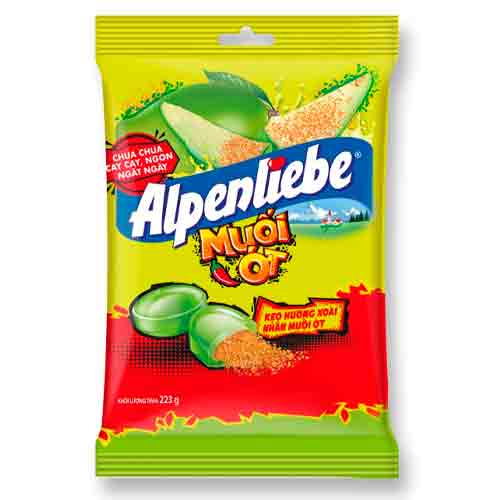 Конфеты леденцовые Alpenliebe Mango With Chili Salt 223гр