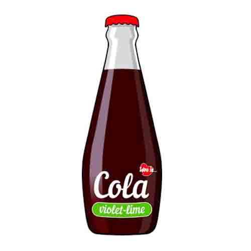 Газ.напиток Love is Cola Violet-lime   300мл