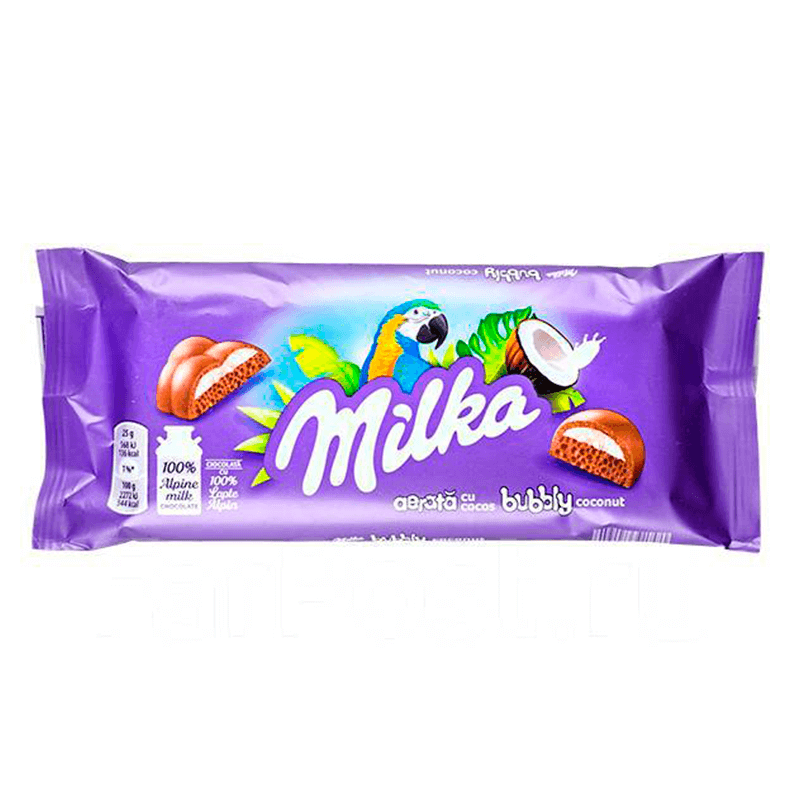 Шоколад Milka Bubbly Coconut 100гр