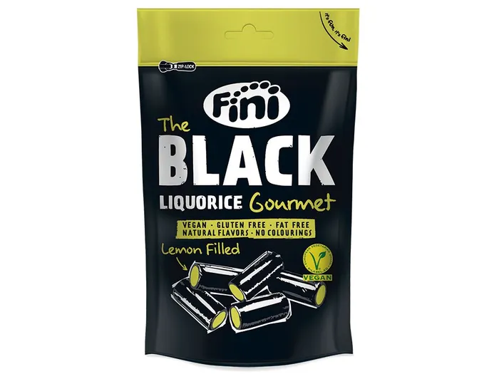 Жев.мармелад FINI The Black Liquorice Gourmet Lemon 180гр