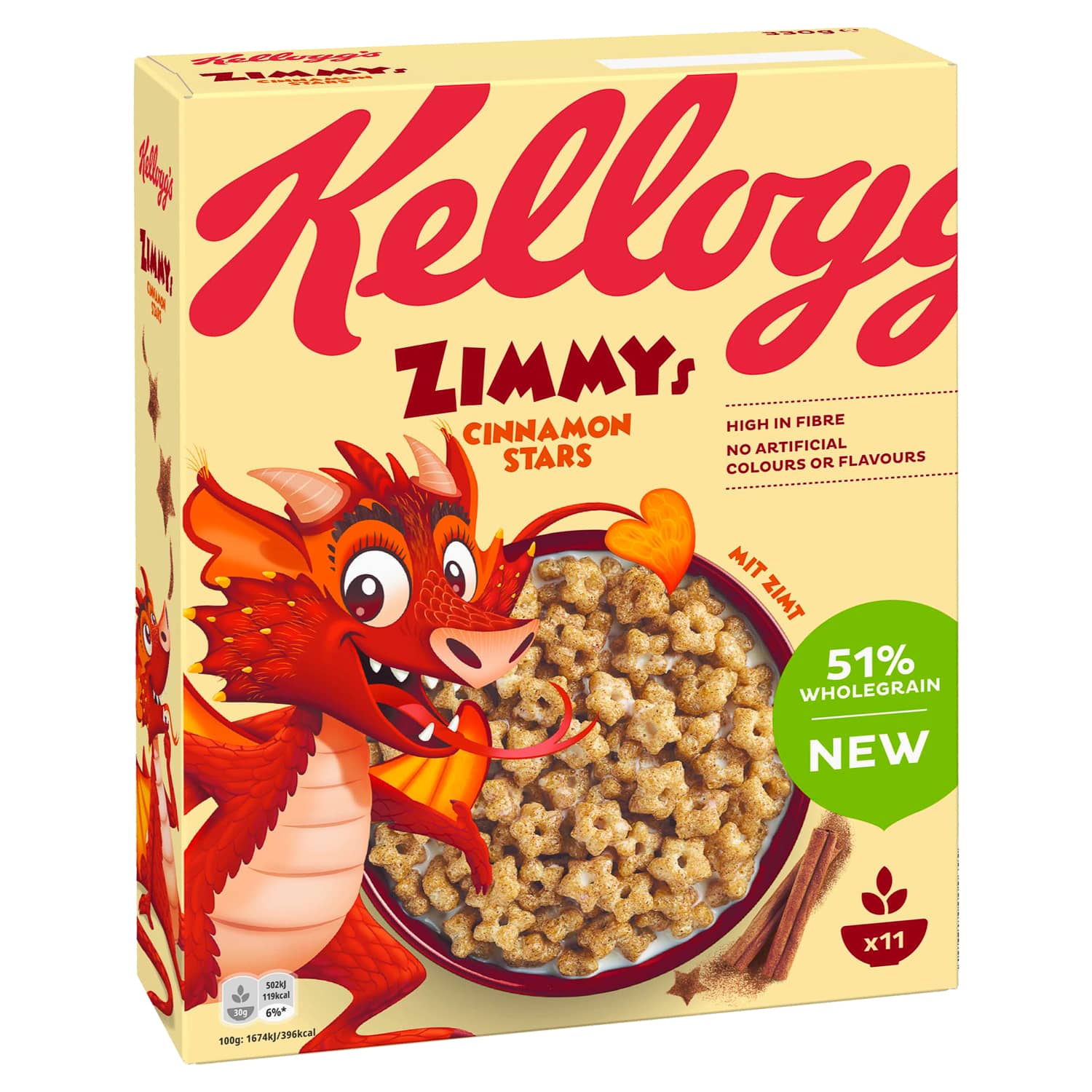 Kellogg's Zimmy's Cinnamon Stars Cereal 330g