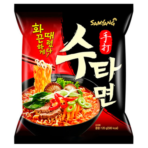 Лапша Samyang Sutah Ramen острая со вкусом говядины   120гр