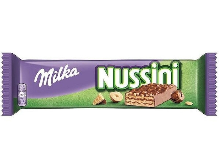 Вафельный батончик Milka Nussini Hazelnut  31,5гр