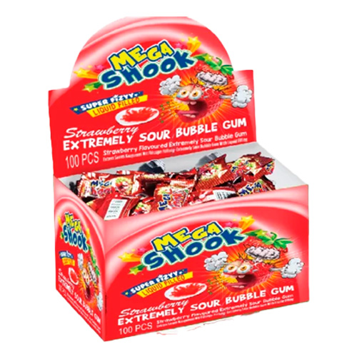Жев.резинка Ilham Sweets Mega Shook Strawberry   3,2гр
