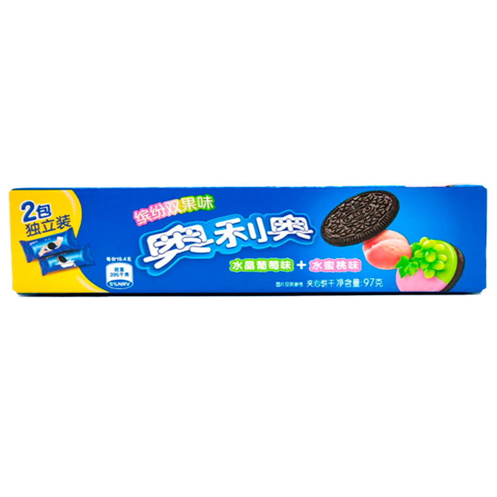Печенье Oreo Crystal Grape & Peach    97гр
