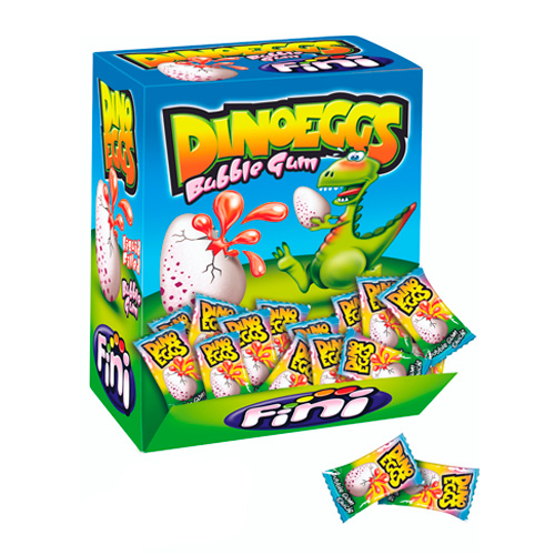 Жев.резинка FINI Яйцо Динозавра с клубничной начинкой  5,5гр