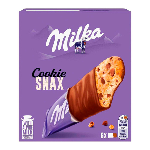 Печенье Milka Cookie Snack   165гр