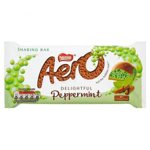 Шоколадная плитка Aero Peppermint 90г