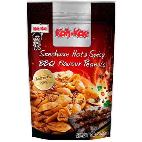 Арахис KOH-KAE Szechuan Hot&Soicy BBQ Flavour 90гр