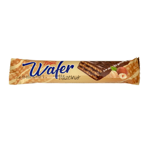 Вафли WAFER в шоколадной глазури с ореховой начинкой    30гр