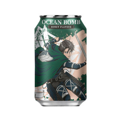 Газ.напиток Ocean Bomb "Attack on Titan" Honey Flavour   330мл