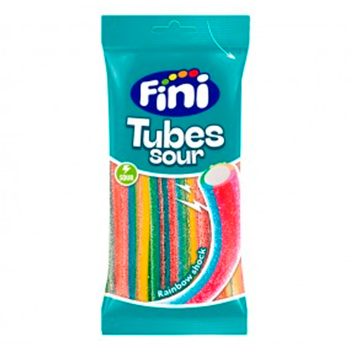 Жев.мармелад FINI Tubes Sour  Rainbow Shock  90гр