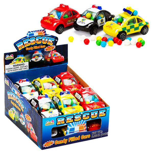 KIDSMANIA RESCUE CANDY FILLED CARS Конфеты жевательные 12гр США