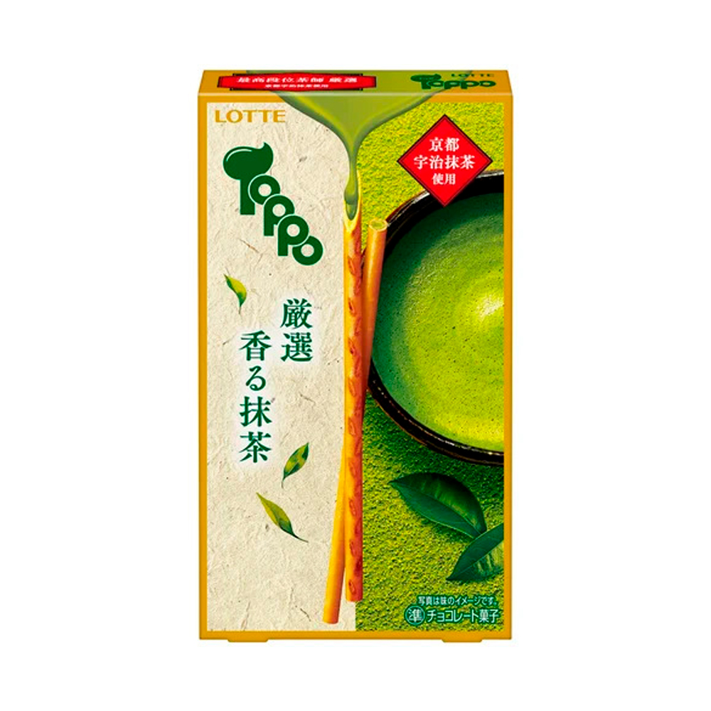 Бисквитные палочки Toppo с матча    72гр
