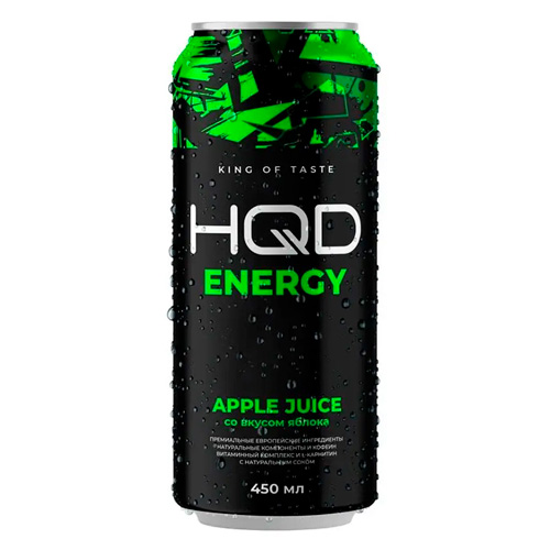 Энергетический напиток HQD Energy Apple Juice м  450мл