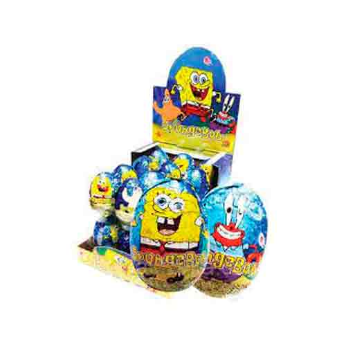 Шоколадное яйцо с игрушкой-сюрпризом "Sponge Bob" 25гр