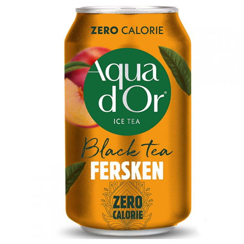 Напиток б/а газ. Aqua d'Or Fersken (Персик) 0,33 ж/б