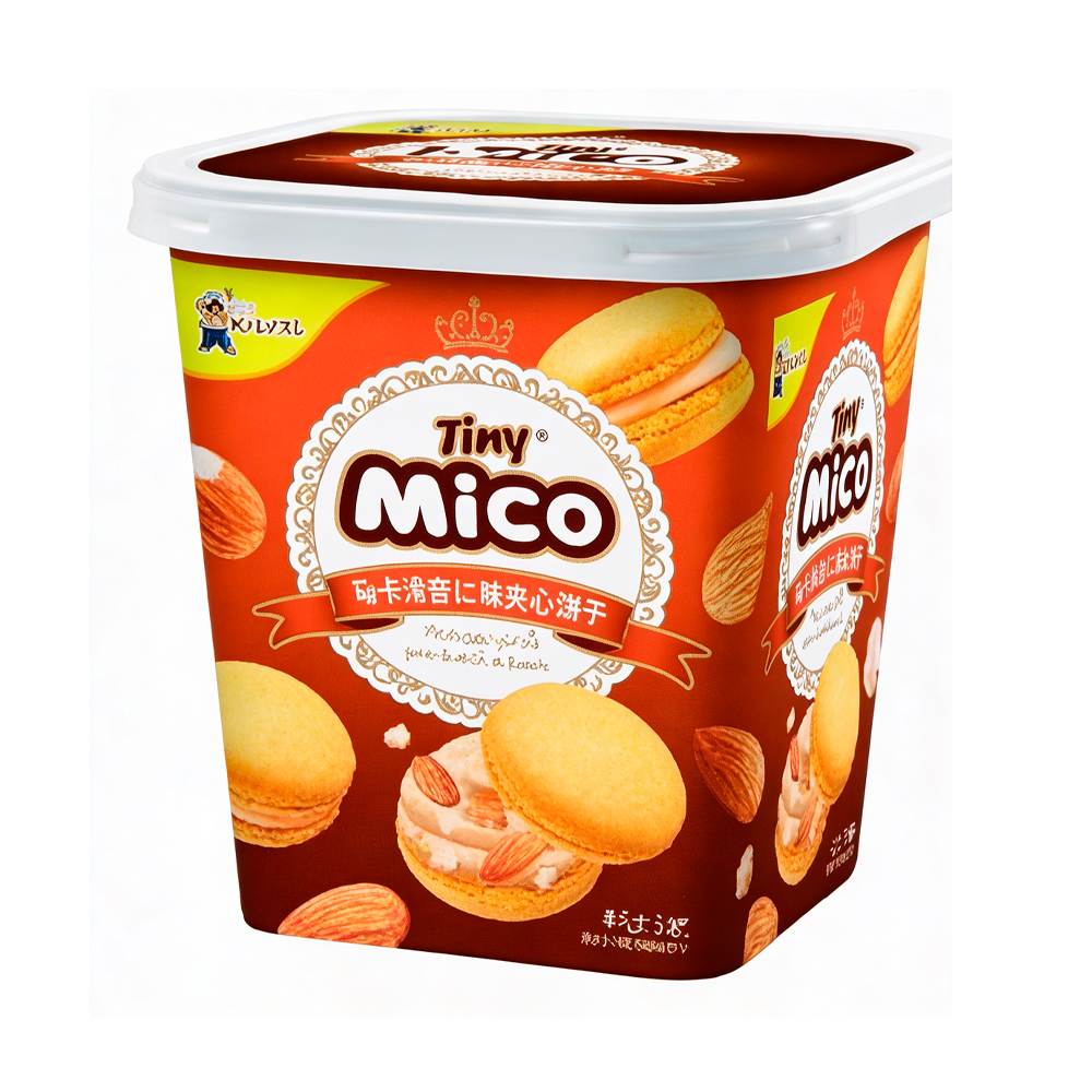 Печенье Tiny Mico Macarons Sandwich Biscuit с миндальным вкусом   80гр