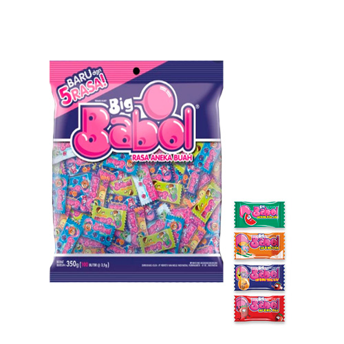 Жев.резинка Big Babol MIX FLAVORS  (Aneka Buah)  3,3гр