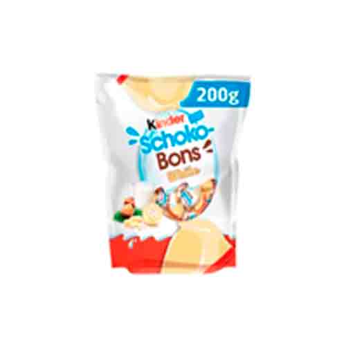 Конфеты Kinder Choco Bons White  200гр