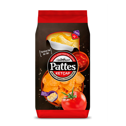 Чипсы Pattes со вкусом кетчупа 100гр