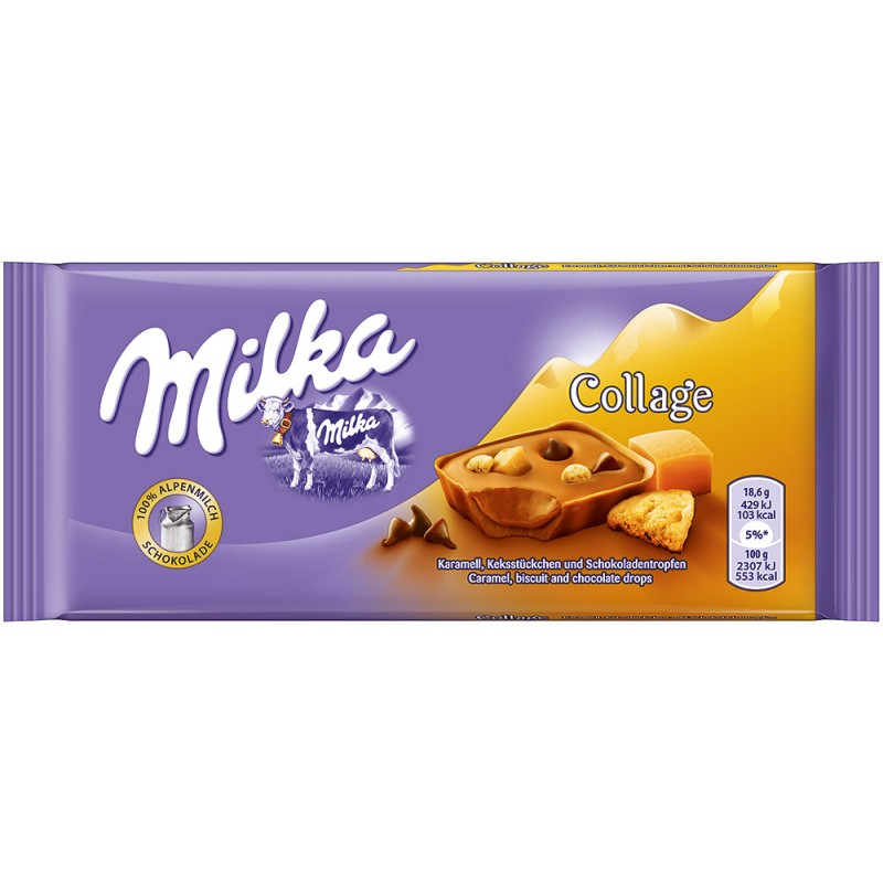 Шоколад Milka Collage caramell   93гр