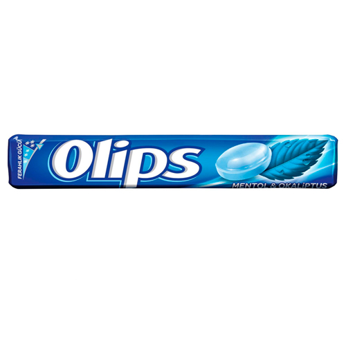 Кармель леденцовая Olips со вкусом ментола и эвкалипта 28гр.