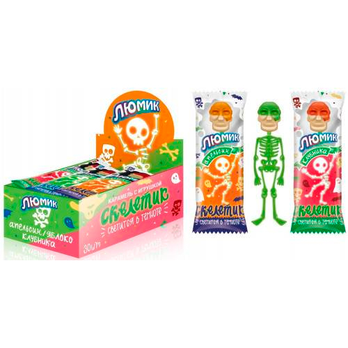 Карамель с игрушкой "Скелетик" 12гр.