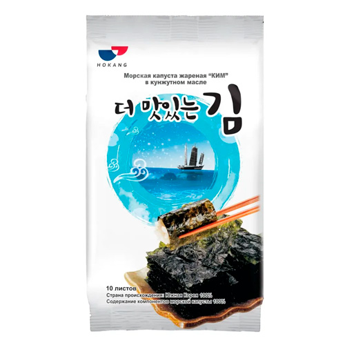 Морская капуста Hokang жареная "КИМ" в кунжутном масле   5гр