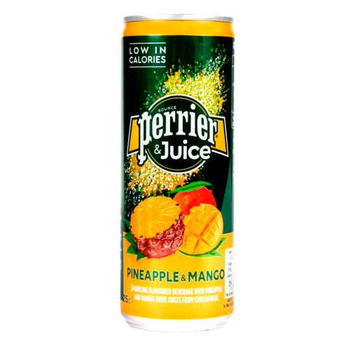 Газ. Напиток Perrier&Juice Ананас-манго 250мл