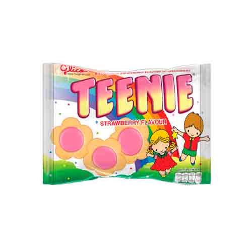 Печенье бисквитное Glico Teenie Strawberry 45гр